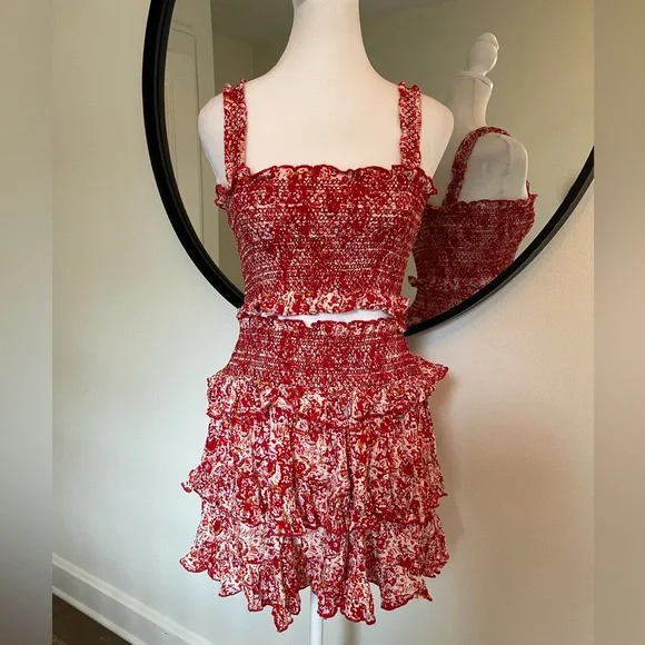 Free People 2 Piece Set! Crop Top & Skirt Set! - Picture 7 of 13